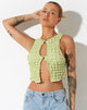 image de Neno Crop Top in Big Bubble Jersey Pastel Lime