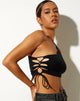 Image de Nisma Crop Top in Lycra Black