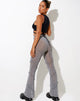 Image de Nizam Flare Trouser in Mesh Grey