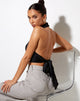 Image de Noela Crop Top in Satin Black