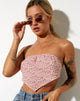 Image de Nolda Crop Top in Flower Fun Lilac Lemon