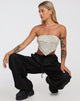 image de Nolda Crop Top in Tonal Zebra