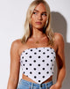 Image de Nolda Top in 80s Polka White