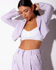 Image du blazer court Noly en violet