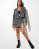 Image de la mini-jupe Shenka en tailleur anthracite