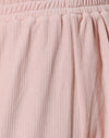 Velours côtelé rose clair