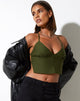 Image de Ombe Crop Top en Tailoring Olive