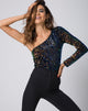 Image du corsage Tamera en paillettes Prism Shine
