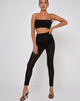 Image de Leggings Oria en Croc Flock Noir