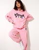 Image de Oversize Hoodie in Peony Pink Nothing Personal