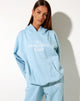 Image de Oversize Hoodie in Nantucket Blue Motel Beach Club