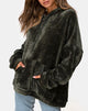 Image de Oversize Hoody en Chenille Olive