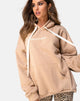 Image de Hoody Oversize en Tan I Want it Embro
