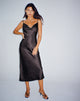Image de la robe Palasha en satin noir