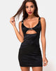 Image de la robe Panna en satin noir