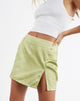 Image de MOTEL X JACQUIE Minijupe Pelma en satin Nile Green