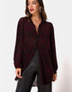 Image de Phobe Shirt in Red Leopard Flock Net