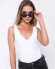 Image de Pina Bodice in Multi Rib Ivory