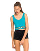 Image de Motel Plait Detail Crop Top In Cyan