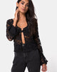 Image de Porque Top en dentelle noir