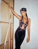 image de Roula Halter Top in 20's Check Black and Grey