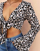 Image de la blouse Capella en panthère rose