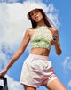 Image de Jica Crop Top in Patchwork Daisy Green