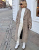 Image de Duster Longline Coat in Glenn Check Natural