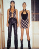 Image de Zolo Pantalon en PU Patchwork Noir