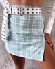 Image de la mini-jupe Rinka en nappe Neo Mint