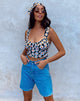 Image de la veste Gladis Crop Top in Daisy Love Black