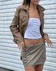 Image de MOTEL X JACQUIE Minijupe Zephyr en coton drill Taupe
