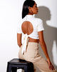 Image de Que Crop Top in Rib Ivory