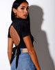 Image de Que Crop Top in Rib Black