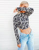 Image de Quelia Crop Top in 90s Zebra