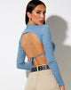 Image de Quelia Crop Top in Rib Grapemist