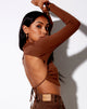 Image de Quelia Crop Top in Rib Cocoa