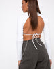 Image de Quelia Crop Top in Rib White