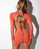 Image de Quelia Crop Top in Trippy Waves Tangerine and Pink