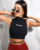 Image de Quera Crop Top in Rib Black Deadly Embro