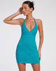 Image de la mini robe Radhi en tailleur bleu azur