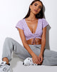 Image de Raeto Top in Ditsy Rose Lilac