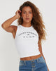 IMAGE DU Rave Crop Top en blanc Texas Cowboy Club