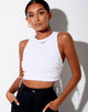 Image de Raze Crop Top in Rib White
