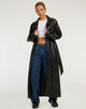 Image de Ejo Trench Coat en PU noir