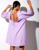 Image de la robe babydoll Elna en lilas