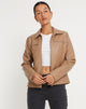 Image de la veste Jaga en PU Tan