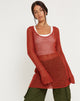 Image de Juwita Mini robe en orange brûlé