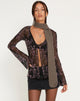 image de Leon Cardi dans Butterfly Vine Flock Black and Pink