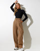 Image de Pantalon Sakila en laine marron